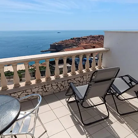 Panoramic Sea And Old Town View Apartament Dubrownik